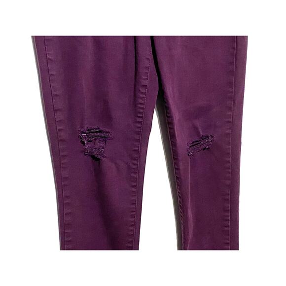 Gap For Good 1969 Easy Leggings Jeans Distressed Rip Knees Womens 27R Stretch - Picture 3 of 8